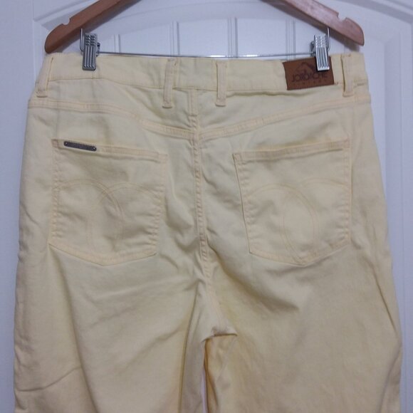 Jordache Vintage Yellow Women's High Rise Straight Legs Jeans Size 14 - Picture 5 of 11